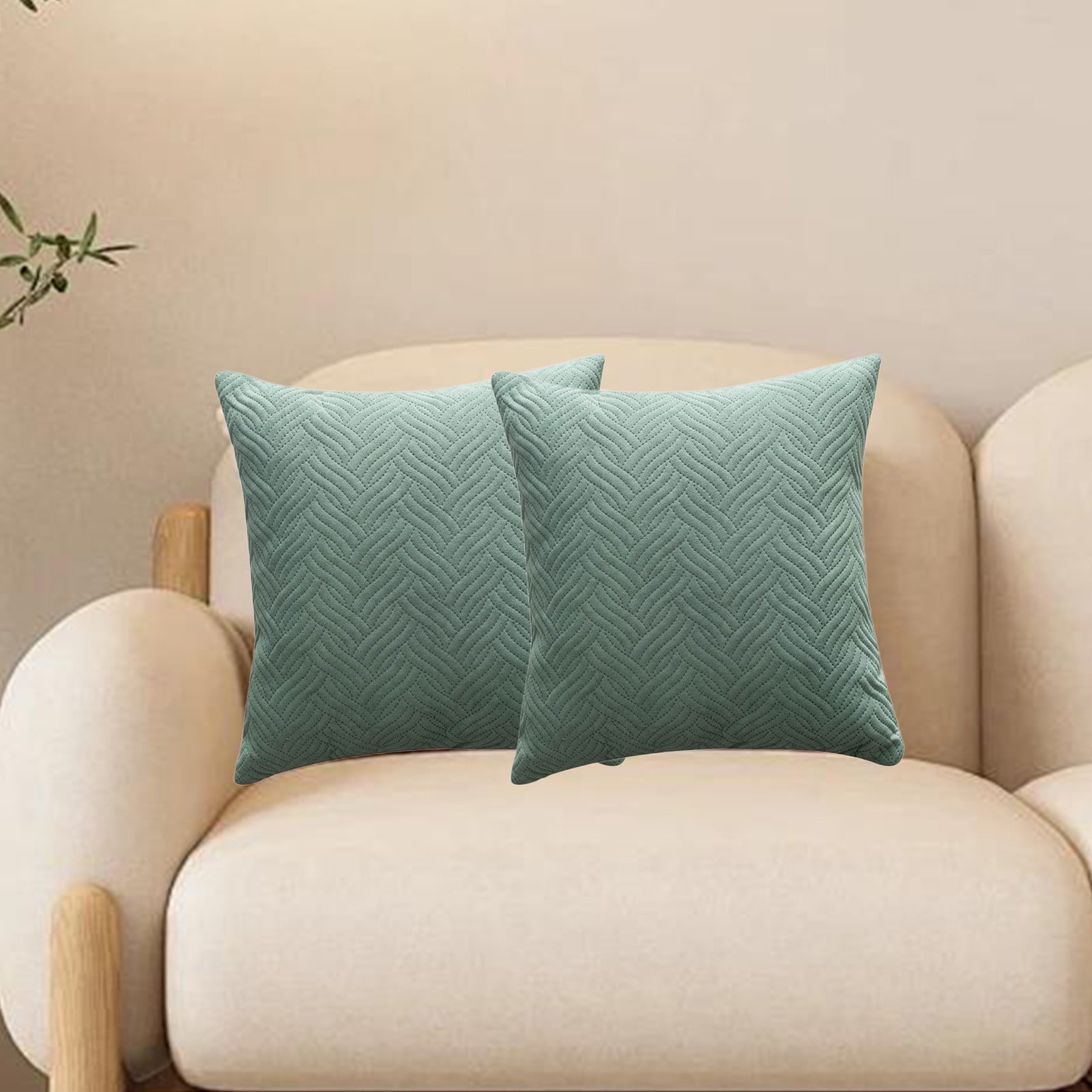 Lot de 2 taies d'oreiller de 50 x 70 cm - En peluche - Très doux - Pour