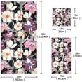 thumbnail image 2 of Coolnut 3 PCS Towel Cute Flower Design Cotton Bath Towel Set (1 Bath Towel, 1 Hand Towel, 1 Washcloth) for Bathroom, Super Soft and Quick Dry Towels, 2 of 6
