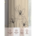 thumbnail image 6 of Floral Sheer Curtains 72 Inch Length 2 Panels Set, Spring Flower Voile Window Treatment Rod Pocket Curtains Sheers Drapes for Bedroom/Living Room/Kitchen 52"x72"x2, 6 of 7