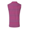 thumbnail image 3 of HOOMEUMY Men's Summer Fitness Breathable Lightweight Stretch V-Neck Tank Tops Slim Fit Striped Muscle Vests Pink XXXXL, 3 of 4