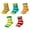 Striped 5D, variant on Kids Boys Girls Cotton Socks Colorful Crew Socks for Teens 5 Pairs(L,Checkered Patterns A)