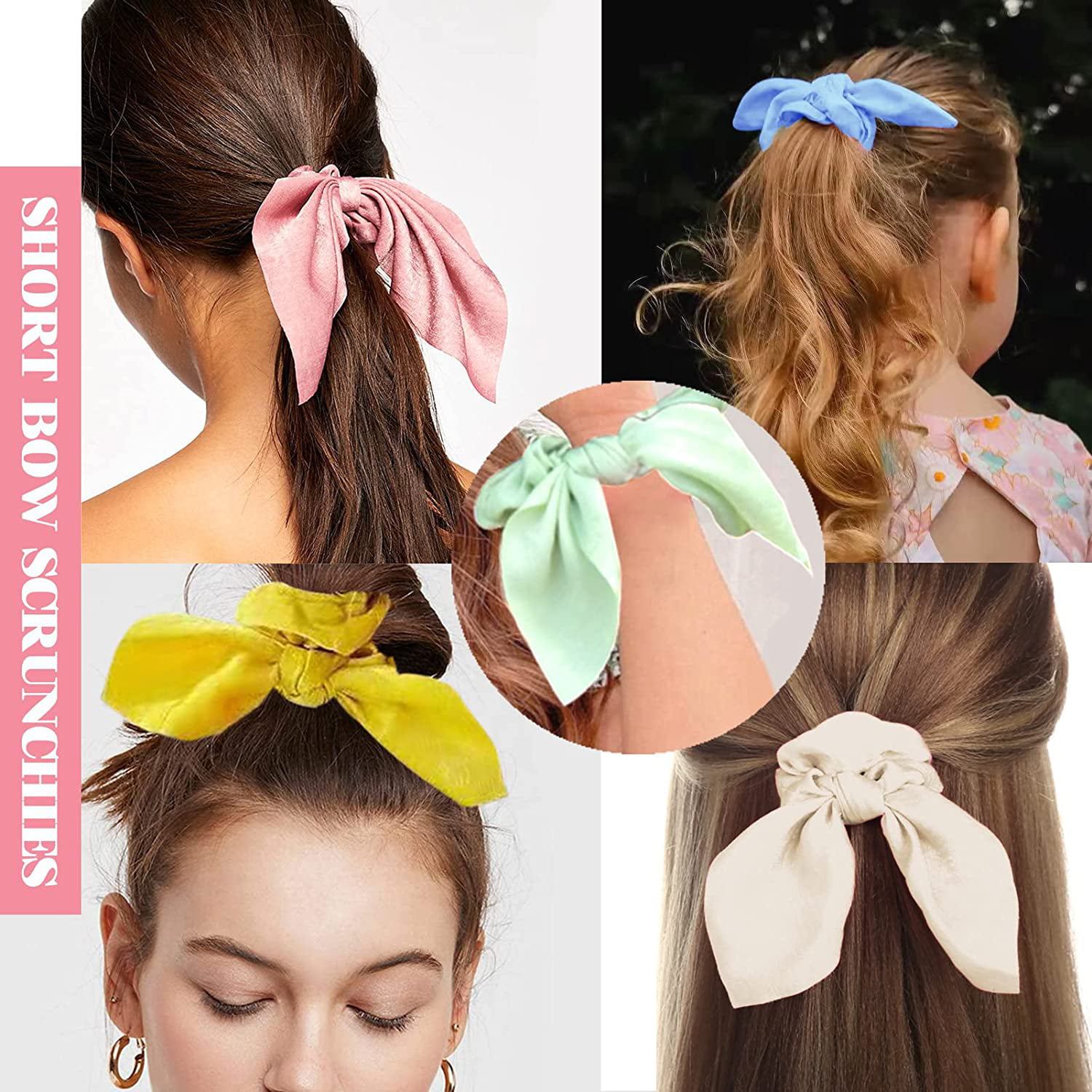 Mikinona hair ponytail scrunchies for girls hair bands for women's hair  lace headbands hair ribbons for girls hair ribbons for women girl hair tie