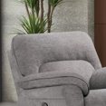thumbnail image 4 of Furniture of America Rhome Upholstered Fabric Light Gray Glider Recliner, 4 of 6