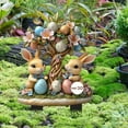 thumbnail image 2 of Matoen Easter Yard Signs Decorations Outdoor Waterproof Happy Easter Bunny Yard Stakes Sign Easter Lawn Yard Decorations for Hunt Game Party Supplies Decor, Easter Props, 2 of 6