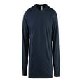 thumbnail image 2 of Women's 3-Pack Classic Crew Neck Long Sleeve T-Shirts with Ribbed Cuffs, 2 of 4