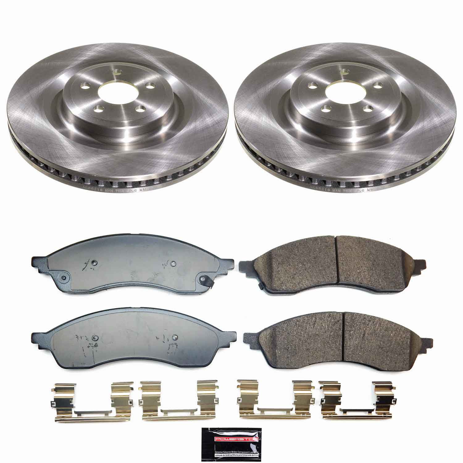 PowerStop Front Autospecialty Brake Pad and Rotor Kit for Ford Edge 2021-24, Lincoln Nautilus 2021-23, KOE9201