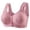 Pink, variant on OVAFBAU Bras for Women Supportive Seamless Push Up Bra T-Shirt Bra Plus Size Wireless Bra Front Closure Fixed Cup Push Up Shaping Tank Women Underwears