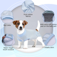 thumbnail image 7 of QBLEEV Recovery Suit for Dogs After Surgery, Alternative E-Collars Bandages, Professional Surgical Pet Wear Shirts for Abdominal Wounds and Skin Diseases…Light Blue,M, 7 of 7