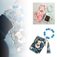 thumbnail image 1 of ID Bolsa Pulsera de Silicona Floral Plegable Tarjetero Impreso Cartera de Cuero Llavero Incluido Llavero ID Bolsa Floral Cartera Tarjetero, 1 of 6