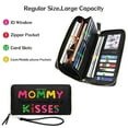 thumbnail image 3 of OIDERY Stylish RFID-Protected Wallet for Women Spacious Everyday Wallet for Women Colorful Text Design Playful Everyday Wallet Stylish Accessory Smooth Texture, 3 of 10