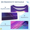 thumbnail image 2 of FORMRS Boys Rash Guard Short Sleeves Swim Shirt Quick Dry UPF 50+ Sun Protection, Sizes 3-12T, Purple Digital Art, 2 of 6