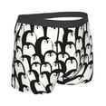 thumbnail image 2 of KLL Cartoon Penguin Men's Cotton Boxer Briefs Underwear-Small, 2 of 8