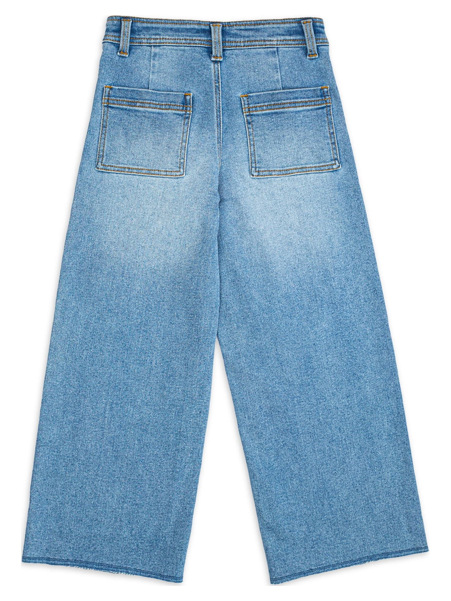 【WONDER WONDER】Bazzle Sand Washing Long Wide Denim Pants 95cef5a6-2de3-4611-82cd-