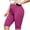 Hot Pink, variant on Bloomae Plus Size High Waisted Biker Shorts for Women-Basic Solid Color Tummy Control Fitness Athletic Workout Running Yoga Gym Shorts