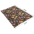 thumbnail image 4 of Brown Dinosaurs Flowers Trees Pattern Blanket,Comfortable Soft Lamb Wool Throw Blanket,All Season,Warm Lightweight Blankets for Sofa Bed Couch Living Room Chair,40"x50", 4 of 4