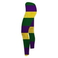 thumbnail image 4 of Vekome Leggings for Women Mardi Gras High Waisted Yoga Pants Seamless Color Block Lightweight Running Tights Purple M, 4 of 6
