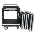 thumbnail image 6 of Sound Town 10U PA DJ Pro Audio Rack/Road ATA Case with 11U Slant Mixer Top, 20 Rackable Depth and Casters, 10 Space Size, Pro Tour Grade (STMR-10UW), 6 of 6
