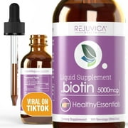 Rejuvica Health Essential Biotin Supplement 1 fl oz | Supports Healthy Hair, Skin, and Nails
