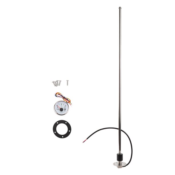 Kit de Unidad de Envío de Combustible y Medidor Unique Bargains Longitud 813mm Unidad de Envío de Combustible para Barcos Sensor de Combustible Marino Tono Plateado 1 Juego 240-33 Ohm