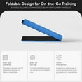 thumbnail image 3 of BalanceFrom 8-Foot Folding Foam Balance Beam, PU-Covered High-Density, Blue, 3 of 10