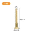 thumbnail image 2 of Unique Bargains 20Pack M5 x 45mm Brass Slotted Drive Flat Head Wood Screws Self Tapping Screw, 2 of 6