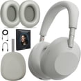thumbnail image 1 of Restored Sony Wireless NC Headphones Platinum Silver +Deco Gear Master Guide Kit, 1 of 12