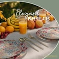 thumbnail image 7 of Crown Display 40-Piece Meadow Fancy Disposable Party Plates - 8" and 10" Paper Plates, 7 of 7