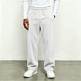 thumbnail image 3 of Ozmmyan Mens Casual Corduroy Sweatpants Elastic Waist Drawstring Straight Leg Trousers with Pockets Winter Warm Pants, 3 of 6