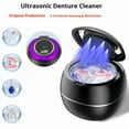 thumbnail image 2 of Upgraded Ultrasonic Retainer Cleaner Machine, 45kHz Ultrasonic Dentures Cleaner for Night Guards, Braces, Aligner, Toothbrush, Jewelry and More, 180ML Capacity, Black, 2 of 5