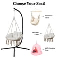 thumbnail image 7 of Hoffeorrad Heavy Duty Hammock Stand, Universal Steel Stand for Hanging Chairs, Sensory Swings & Egg Chairs, Supports 350 lbs, 7 of 7