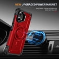 thumbnail image 3 of for Motorola Moto G Power 5G 2025 Case Magnetic with Camera Ring Kickstand, Slim Shockproof Military Protecive Wireless Charging Phone Cover Case Compatible with Moto G Power 5G 2025, Red, 3 of 7