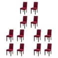 thumbnail image 2 of Dalazy 1/2/3 4pcs Chair Cover For Dining - Durable Easy To Assemble And Dustproof Thickened wine red 3PCS, 2 of 6