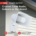 thumbnail image 2 of Pyle PHSP4 6" 50W Indoor/Outdoor Waterproof Home PA Speaker 8 Ohm, White, 2 of 6