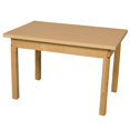 thumbnail image 1 of Wood Designs HPL243626 Rectangle High Pressure Laminate Table With Hardwood Legs, 26 in., 1 of 1