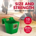 thumbnail image 3 of Little Giant 12 Quart Mountable Livestock Pet Hook Over Feeder, Lime Green, 3 of 7