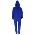 thumbnail image 5 of 2 Piece Cotton Sweatsuits for Women with Hood Pocket Workout Sports Outfits Fleece Hoodie and Jogger Pant Sets (X-Large, Blue), 5 of 6