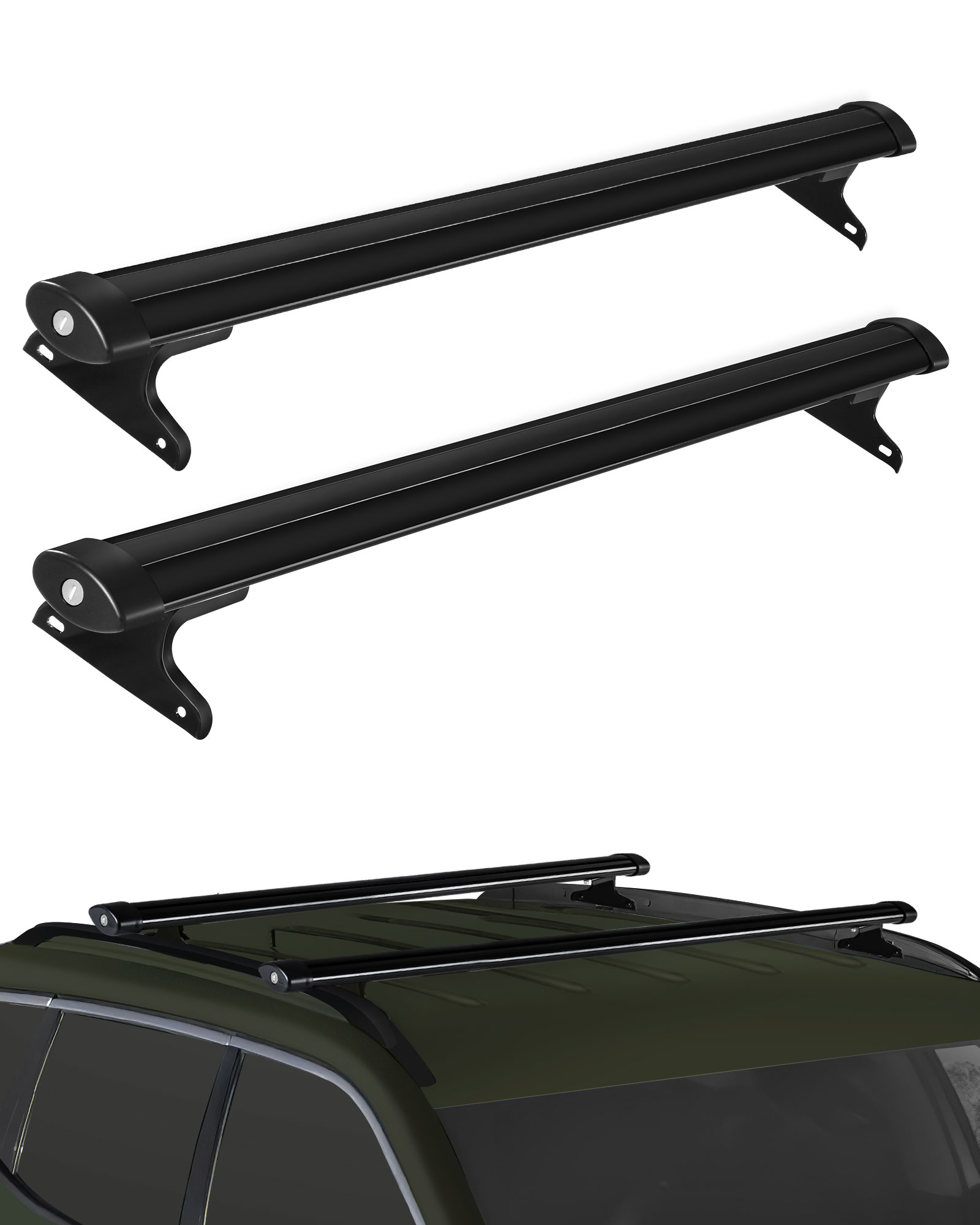 Roof Rack , Cross Bars For 20182021 Jeep Compass Cargo Carrier
