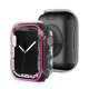 thumbnail image 2 of Marco de la caja de la pulsera luminosa cubierta de la carcasa del reloj para iWatch 7 45 mm (rosa), 2 of 8