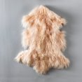 thumbnail image 1 of Pink Mongolian Lamb Fur Rug, 1 of 1