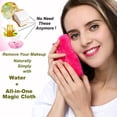 thumbnail image 3 of Makeup Remover Cloth Clean Towel, Reusable Facial Cleansing Towel - Chemical Free, Remove Makeup Instantly with Just Water, 3 of 5