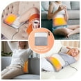 thumbnail image 7 of Portable USB Heated Foot Warmer, 11.4" x 11.8" Small Sherpa Throw - Mini Electric Blanket with Fast Heat Settings for Foot, Lap & Back Use, 7 of 7