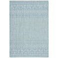 thumbnail image 2 of SAFAVIEH Courtyard Evander Geometric Indoor/Outdoor Area Rug, Ivory/Aqua, 8' x 10', 2 of 12