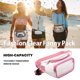 thumbnail image 4 of Bolsa De Hombro Bolsa de mensajero de PVC, bolsa de cinturón transparente portátil para deportes al aire libre (rosa) Ndcxsfigh Para Estrenar, 4 of 5