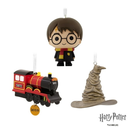 Hallmark 2019 Harry Potter Hogwarts Set Of 3 Christmas Ornaments