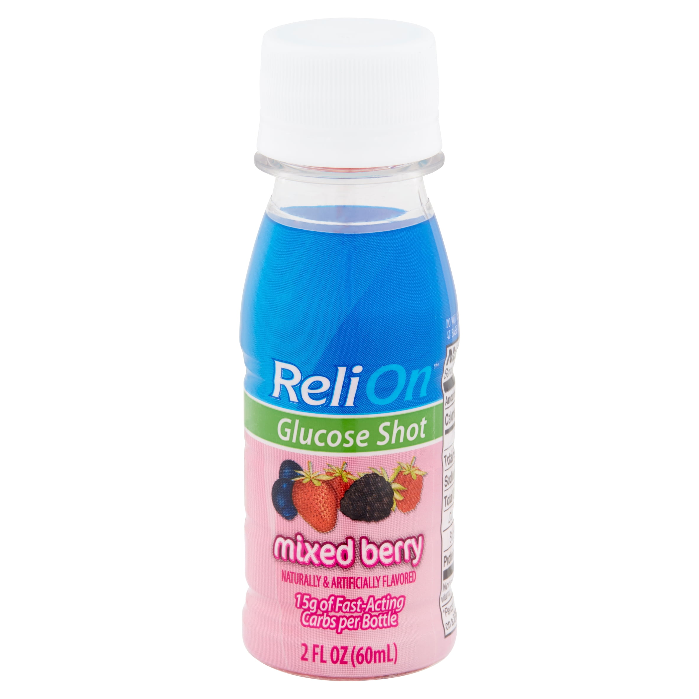 ReliOn Mixed Berry Glucose Shot, 2 fl oz