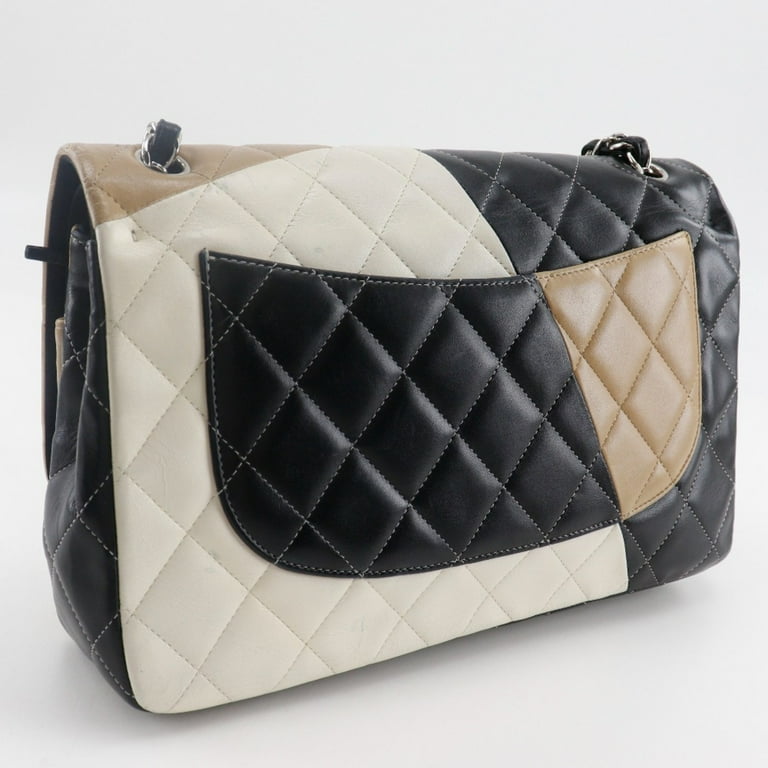 Pre-Owned CHANEL Deca Matelasse 30 Shoulder Bag, Chain Double Flap