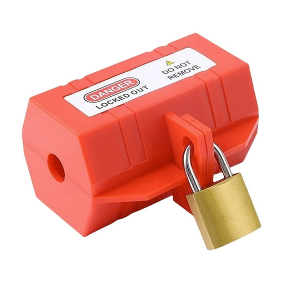 Plastic Tagout Plugs Power Lock Plug Lockout Device Industrial Household Plug Lock Plug Lockout with Locking Label