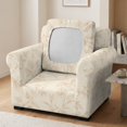 thumbnail image 3 of FKELYI Retro Leaf Print 2 Pcs Stretch Armchair Slipcover with Individual Cushion Cover Non-Slip Furniture Protector for Living Room Couch Sofa Covers, 3 of 7