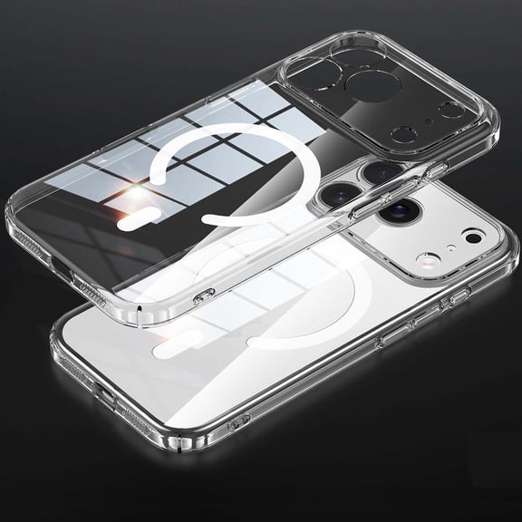 Dteck Clear Case for iPhone 18 Pro, Compatible with MagSafe, Slim Fit Anti Yellowing Crystal Transparent Phone Cover