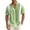 Green, variant on Men's Vintage Bowling Shirt Short Sleeve Button Down Summer Beach Shirts Hawaiian Vacation Lightweight Tops Breathable Casual Wear,Khaki,XXL